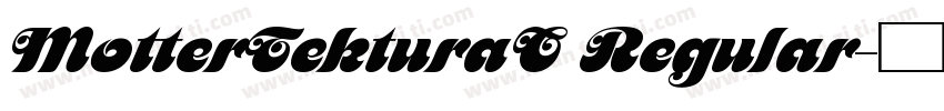 MotterTekturaC Regular字体转换